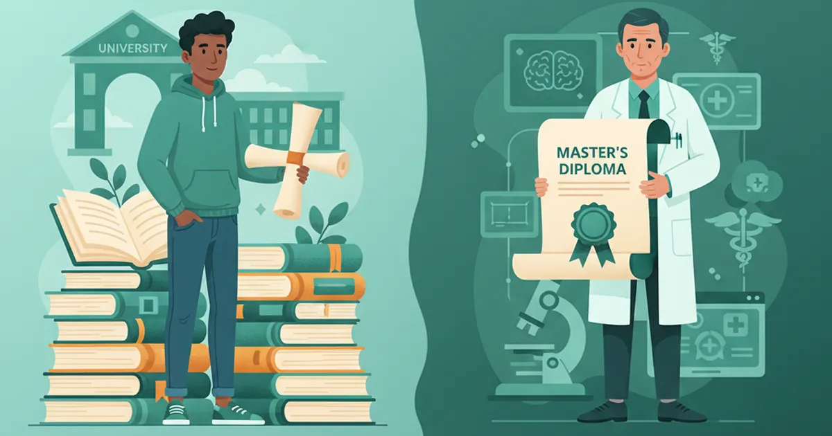 Side-by-side comparison of BSW and MSW degree pathways