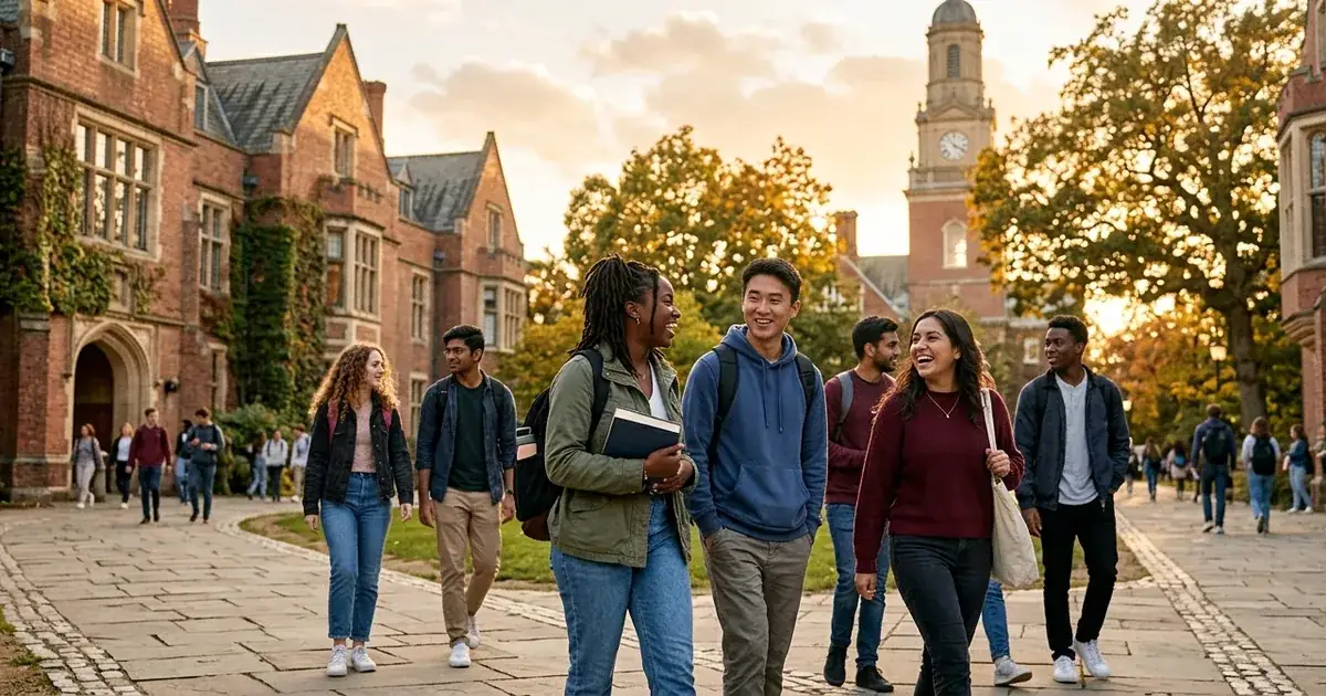 Students walking across the campus of a historically Black university with a social work program