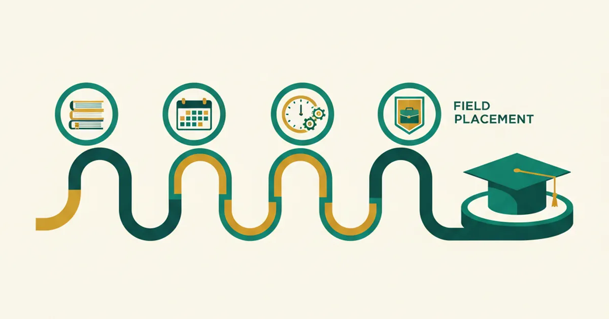 Calendar and graduation cap representing the timeline to complete a BSW degree